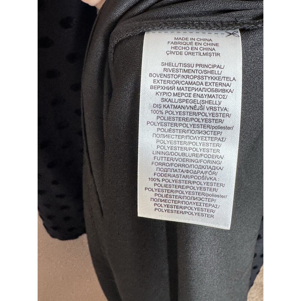 NWT Ralph Lauren Womens Formal Midi Dress Black Swiss Dot Polka Dot 14 Party - Picture 10 of 14